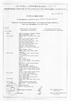 2019.11.16 Алматы - Приложение к сертификату Изделия крепежные из металла, торговая марка Tech-KREP. Серийный выпуск